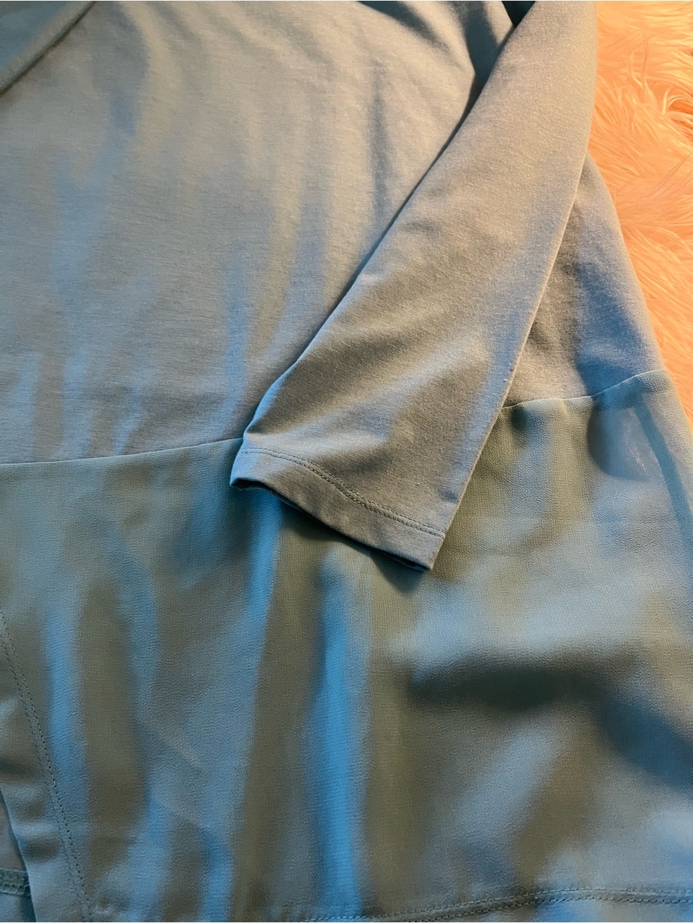 Soft Surroundings Seafoam Long Sleeve Scoop Neck Top - Picture 10 of 13